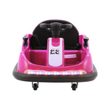 Rigo Kids Ride On Car Bumper Kart 6V Electric Toys Cars Remote Control Pink - Rear View