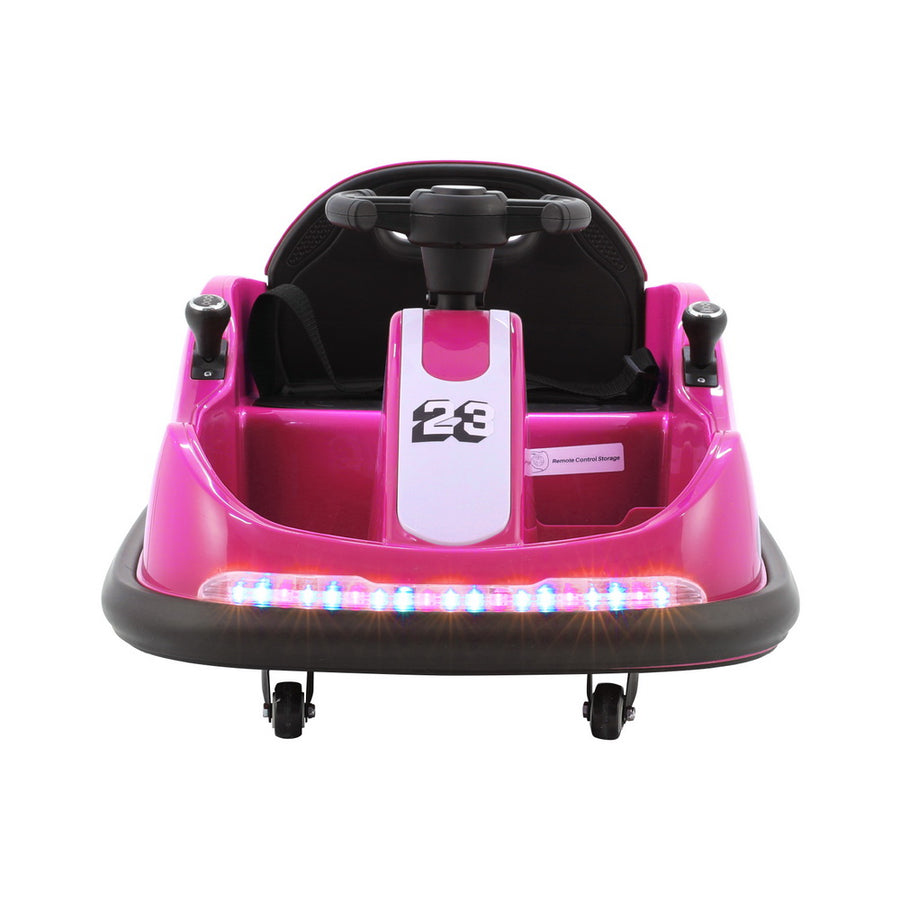 Rigo Kids Ride On Car Bumper Kart 6V Electric Toys Cars Remote Control Pink, image 6