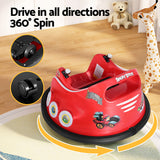 Kids Ride On Car Bumper Electric Toys Cars Light Remote Angry Birds Stickers Red - Rear View