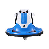 Rigo Ride on Cars Kids Bumper 12V Ride on Toy Toddler Remote Control Blue - Side View