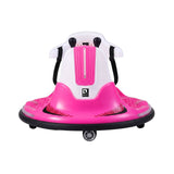 Rigo Ride on Cars Kids Bumper 12V Ride on Toy Toddler Remote Control Pink - Side View