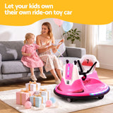 Rigo Ride on Cars Kids Bumper 12V Ride on Toy Toddler Remote Control Pink - Extra Image