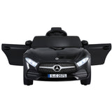 Kids Electric Ride On Car Licensed Outdoor Toys Cars Music Remote Black - Side View