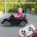 Kids Electric Ride On Car Licensed Outdoor Toys Cars Music Remote Black - Rear View
