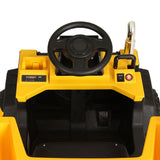 Rigo Kids Electric Ride On Car Dumptruck Loader Toy Cars 12V Yellow - 45-Degree Angle