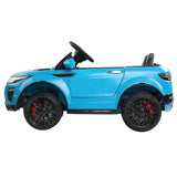 Rigo Kids Electric Ride On Car SUV Range Rover-inspired Toy Cars Remote 12V Blue - Top-Down View