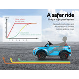 Rigo Kids Electric Ride On Car SUV Range Rover-inspired Toy Cars Remote 12V Blue - Extra Image