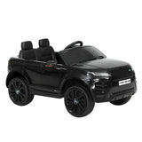 Kids Electric Ride On Car Land Rover Licensed Toy Cars Remote 12V Battery Black - Side View