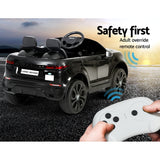 Kids Electric Ride On Car Land Rover Licensed Toy Cars Remote 12V Battery Black - Rear View