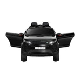 Kids Electric Ride On Car Land Rover Licensed Toy Cars Remote 12V Battery Black - Side View