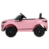 Kids Electric Ride On Car Land Rover Licensed Toy Cars Remote 12V Battery Pink - Top-Down View