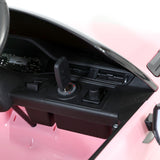 Kids Electric Ride On Car Land Rover Licensed Toy Cars Remote 12V Battery Pink - Rear View