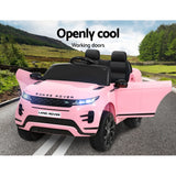 Kids Electric Ride On Car Land Rover Licensed Toy Cars Remote 12V Battery Pink - Top-Down View