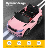 Kids Electric Ride On Car Land Rover Licensed Toy Cars Remote 12V Battery Pink - 45-Degree Angle