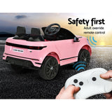 Kids Electric Ride On Car Land Rover Licensed Toy Cars Remote 12V Battery Pink - Rear View