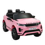 Kids Electric Ride On Car Land Rover Licensed Toy Cars Remote 12V Battery Pink - Close-Up Angle