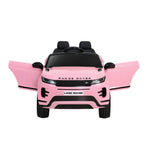 Pink licensed Land Rover Evoque kids electric ride on car with remote, safety seat belt