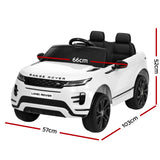 Kids Electric Ride On Car Land Rover Licensed Toy Cars Remote 12V Battery White - Front View