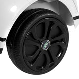 Kids Electric Ride On Car Land Rover Licensed Toy Cars Remote 12V Battery White - Close-Up Angle
