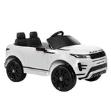 Kids Electric Ride On Car Land Rover Licensed Toy Cars Remote 12V Battery White - Front View