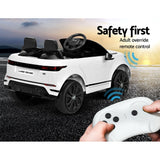 Kids Electric Ride On Car Land Rover Licensed Toy Cars Remote 12V Battery White - Rear View