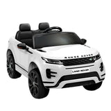 Kids Electric Ride On Car Land Rover Licensed Toy Cars Remote 12V Battery White - Close-Up Angle
