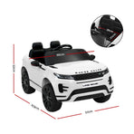 Kids Electric Ride On Car Land Rover Licensed Toy Cars Remote 12V Battery White, Electric