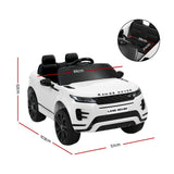 Kids Electric Ride On Car Land Rover Licensed Toy Cars Remote 12V Battery White - Front View