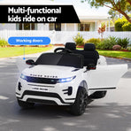 Kids Electric Ride On Car Land Rover Licensed Toy Cars Remote 12V Battery White, image 3