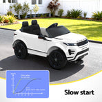 Kids Electric Ride On Car Land Rover Licensed Toy Cars Remote 12V Battery White, image 5