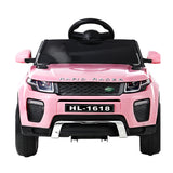 Rigo Kids Electric Ride On Car Range Rover-inspired Toy Cars Remote 12V Pink - Side View