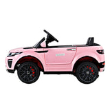 Rigo Kids Electric Ride On Car Range Rover-inspired Toy Cars Remote 12V Pink - Top-Down View