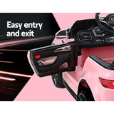 Rigo Kids Electric Ride On Car Range Rover-inspired Toy Cars Remote 12V Pink - Rear View