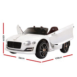 Kids Electric Ride On Car Bentley Licensed EXP12 Toy Cars Remote 12V White - Front View