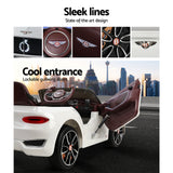 Kids Electric Ride On Car Bentley Licensed EXP12 Toy Cars Remote 12V White - Extra Image