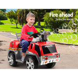 Rigo Kids Electric Ride On Car Fire Engine Fighting Truck Toy Cars 6V Red - Extra Image