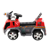 Rigo Kids Electric Ride On Car Fire Engine Fighting Truck Toy Cars 6V Red - Top-Down View