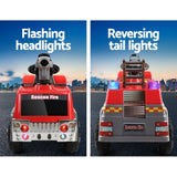 Rigo Kids Electric Ride On Car Fire Engine Fighting Truck Toy Cars 6V Red - Close-Up Angle