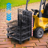 Rigo Kids Electric Ride On Car Forklift Loader Toys Cars Horn Remote 12V Yellow - Top-Down View