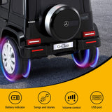 Kids Ride On Car Licensed Mercedes-Benz G500 Electric Toys Horn Remote 12V Black - Top-Down View