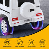 Kids Ride On Car Licensed G500 Electric Toys Horn Remote 12V White - Top-Down View