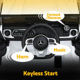Kids Ride On Car Licensed G500 Electric Toys Horn Remote 12V White - 45-Degree Angle