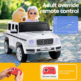Kids Ride On Car Licensed G500 Electric Toys Horn Remote 12V White - Rear View