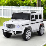 Kids Ride On Car Licensed G500 Electric Toys Horn Remote 12V White - Close-Up Angle