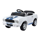 Kids Electric Ride On Car Licensed GT350 Outdoor Toys Cars Music Remote White - Front View