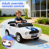 Kids Electric Ride On Car Licensed GT350 Outdoor Toys Cars Music Remote White - Extra Image