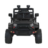 Rigo Kids Electric Ride On Car Jeep Toy Cars Remote 12V Black - Side View
