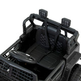 Rigo Kids Electric Ride On Car Jeep Toy Cars Remote 12V Black - 45-Degree Angle