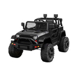 Rigo Kids Electric Ride On Car Jeep Toy Cars Remote 12V Black - Close-Up Angle