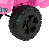 Rigo Kids Electric Ride On Car Jeep Toy Cars Remote 12V Pink - Rear View
